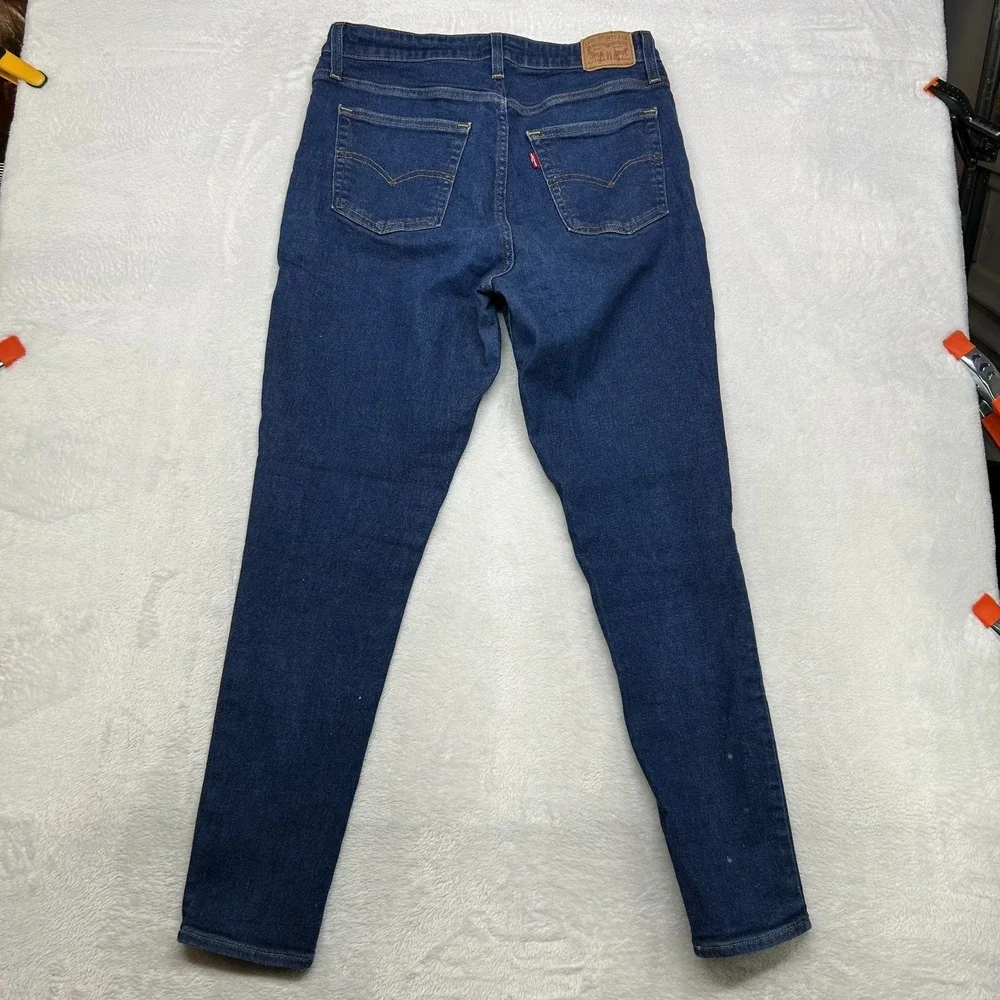 Levi's‎ Jeans Men's Dark Wash Denim Pockets Mid Rise Classic Skinny - 30X28.5